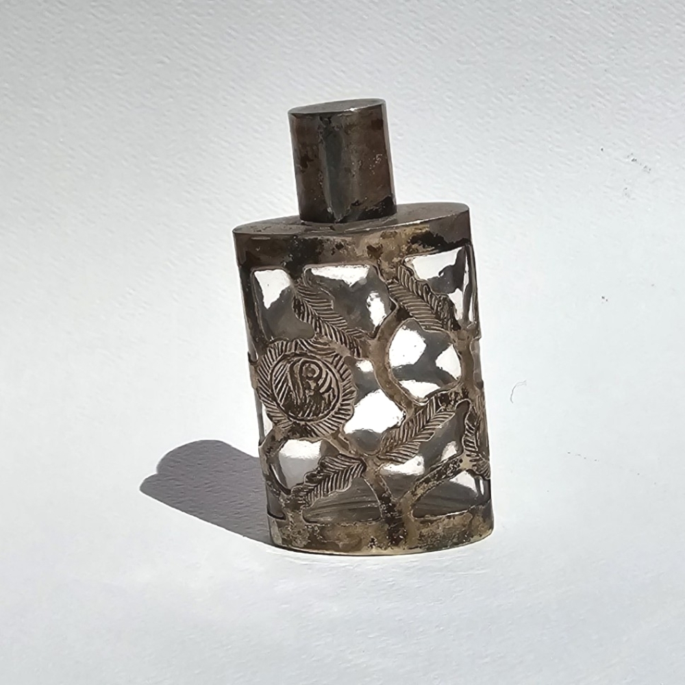 Taxco silver perfume bottle